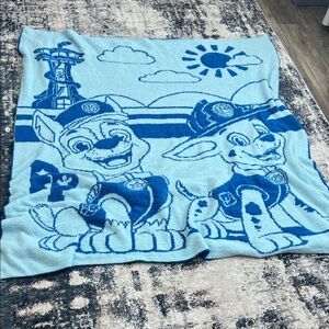 Paw Patrol Blue and Light Blue Blanket